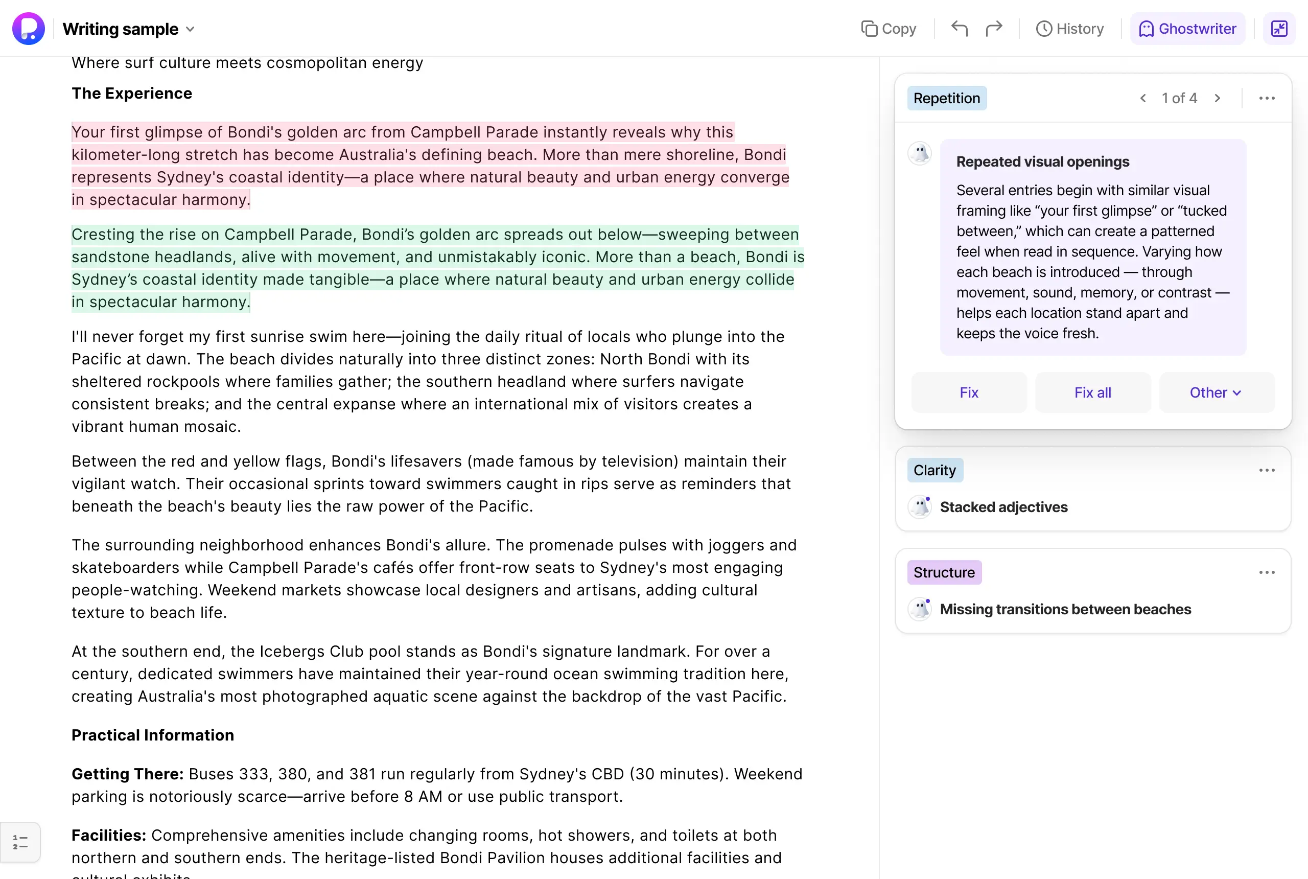 Publishing.com platform interface showing design system and product delivery improvements